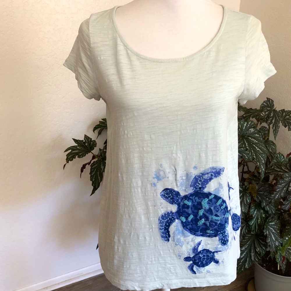 J.Jill Beach tee collection- “turtles”